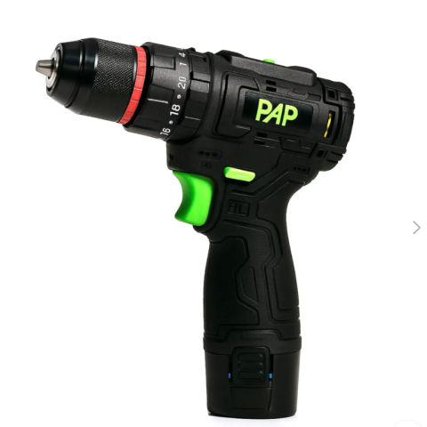 دریل شارژی 12 ولت 1215 براشلس PAP